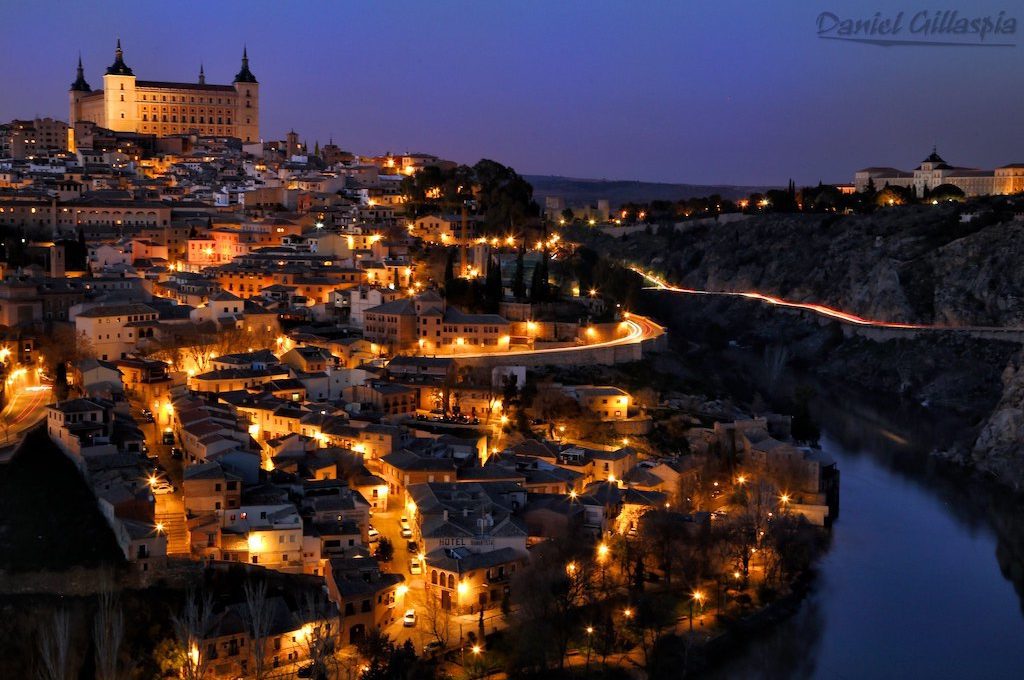 Toledo Spain at night
