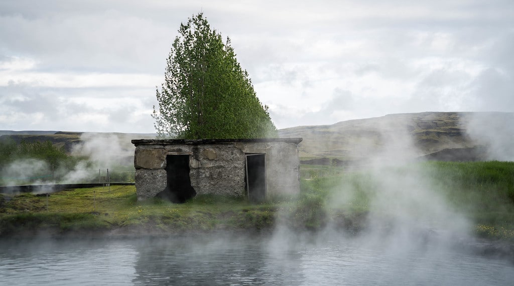 Stone building at Secret Lagoon