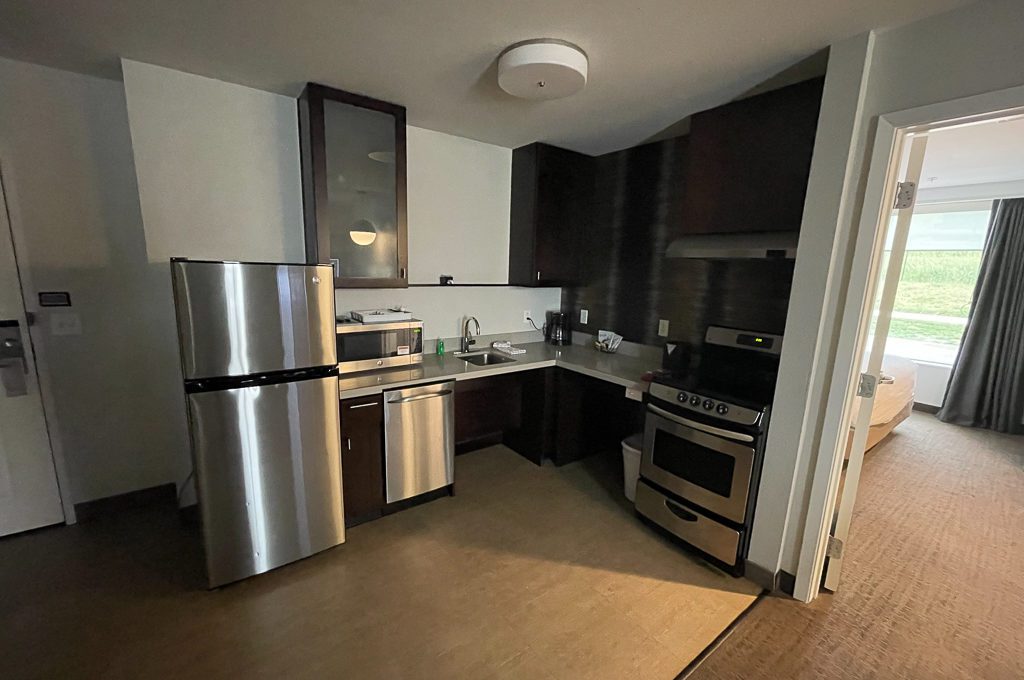 extended stay hotel kitchen