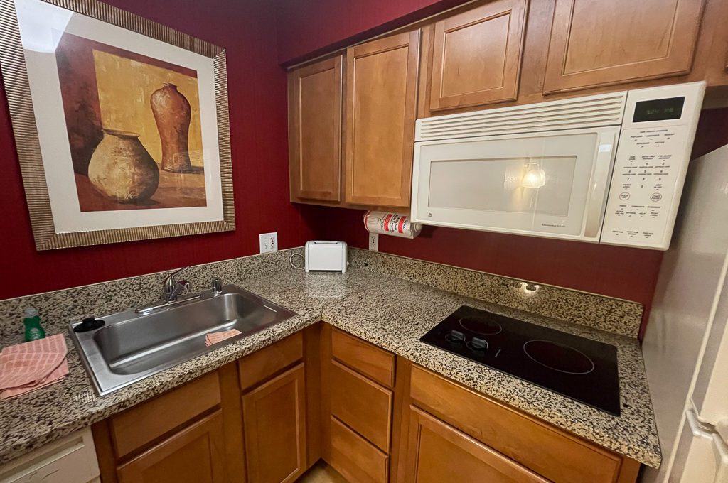 Extended stay stovetop and microwave at the Residence Inn