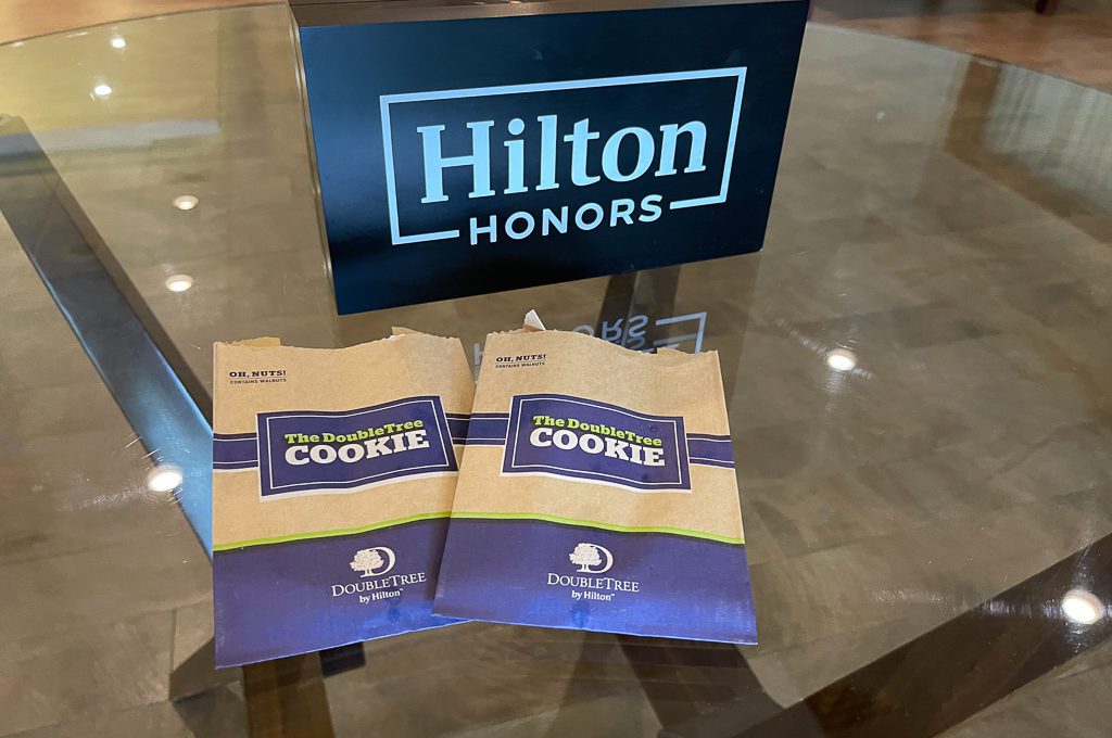 Hilton DoubleTree cookie bags