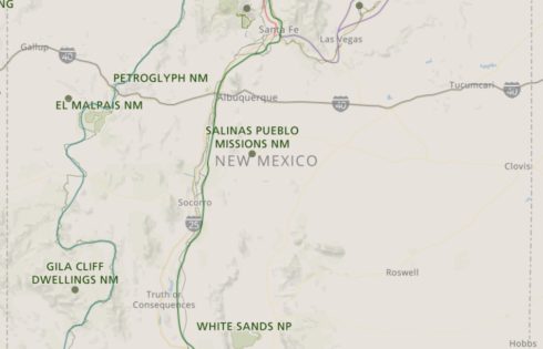 Map Of National Parks In New Mexico UponArriving Map Of National Parks In New Mexico 490x315