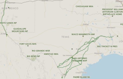 Map Of Texas National Parks UponArriving Map Of Texas National Parks 490x315 