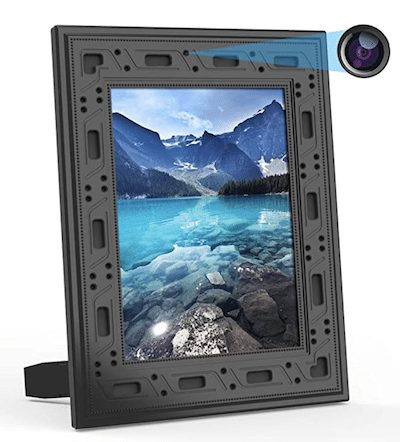 Hidden camera in picture frame