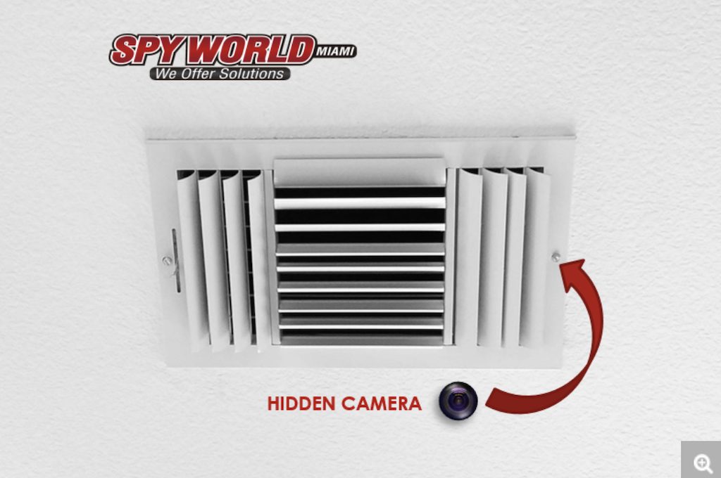 Hidden camera in air vent