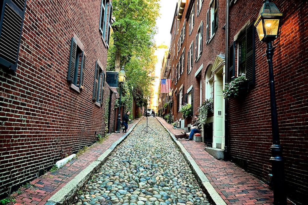 Acorn Street, Beacon Hill & Boston Common, Boston