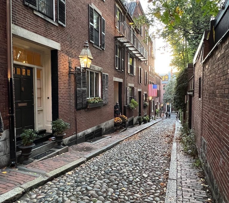 Boston acorn street