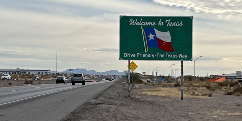 as you travel west across texas the state gets