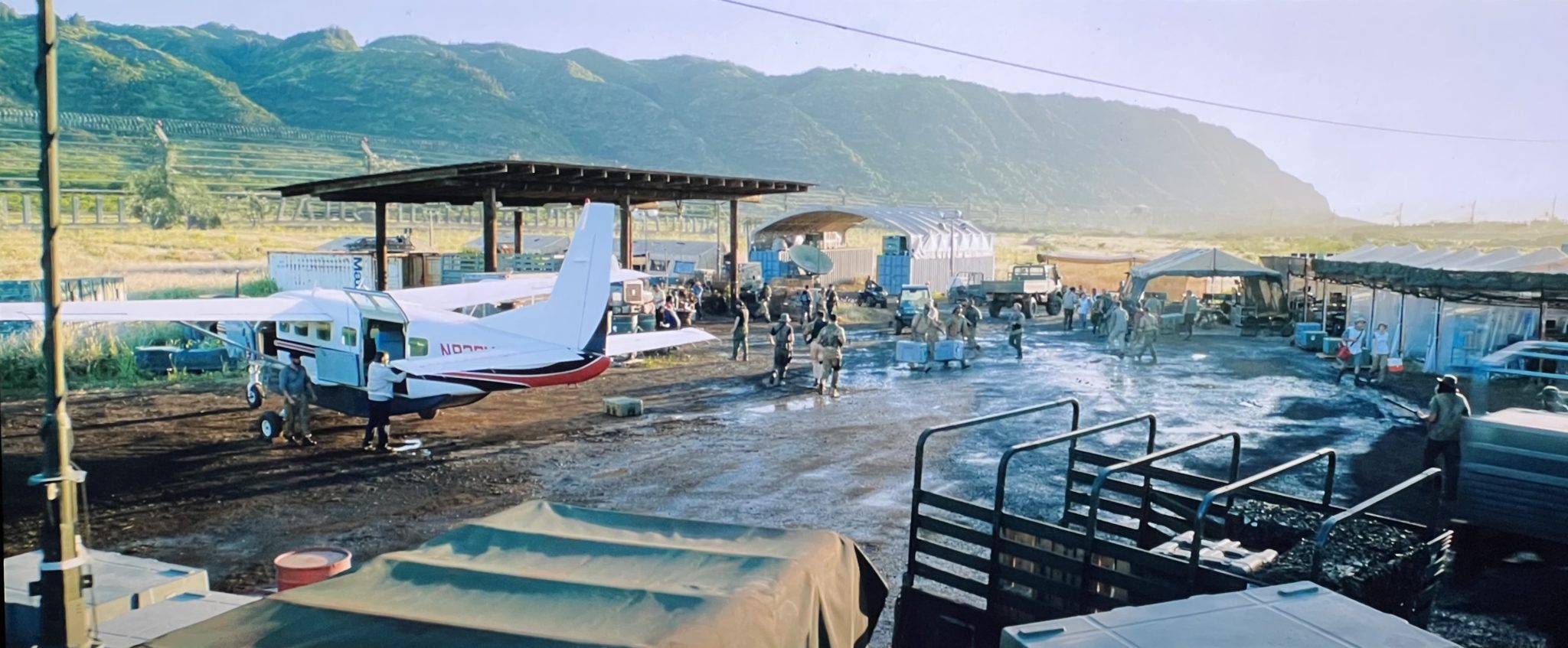 Dillingham Air Field, Jurassic World Fallen Kingdom scene.