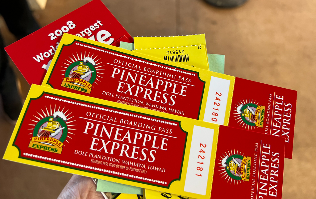 Pineapple Express Train Tour tickets