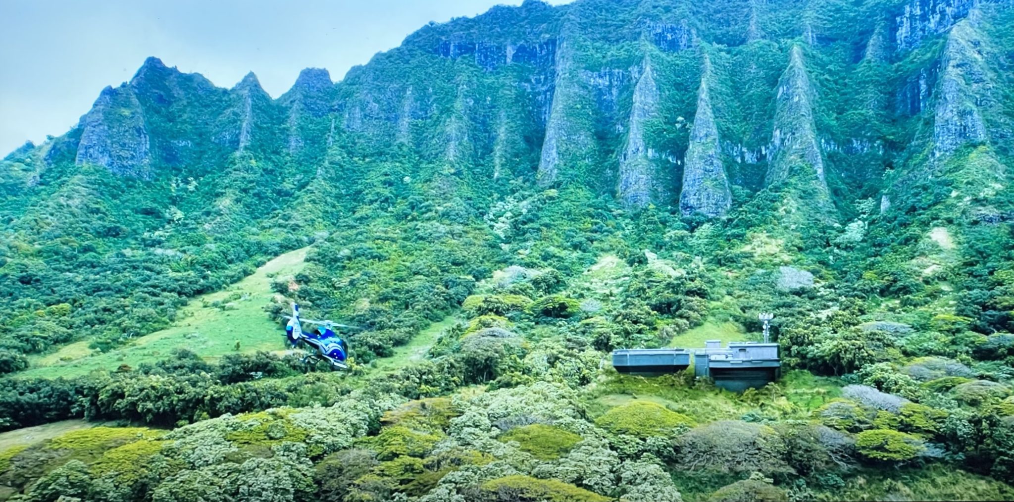 The old Paradise Park on O'ahu, where they filmed the bear cages scenes.  It's under construction right now. It's the start of the Manoa Falls trail,  which is closed right now. I