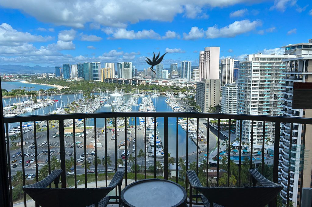 Hilton Hawaiian Village Waikiki Beach balcony lagoon