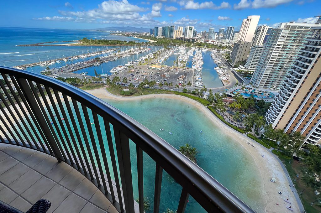 Hilton Hawaiian Village Waikiki Beach balcony lagoon