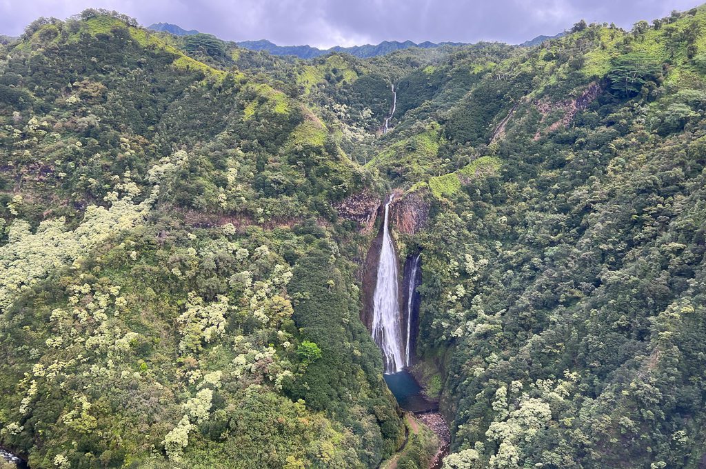 Jurassic Falls helicopter view