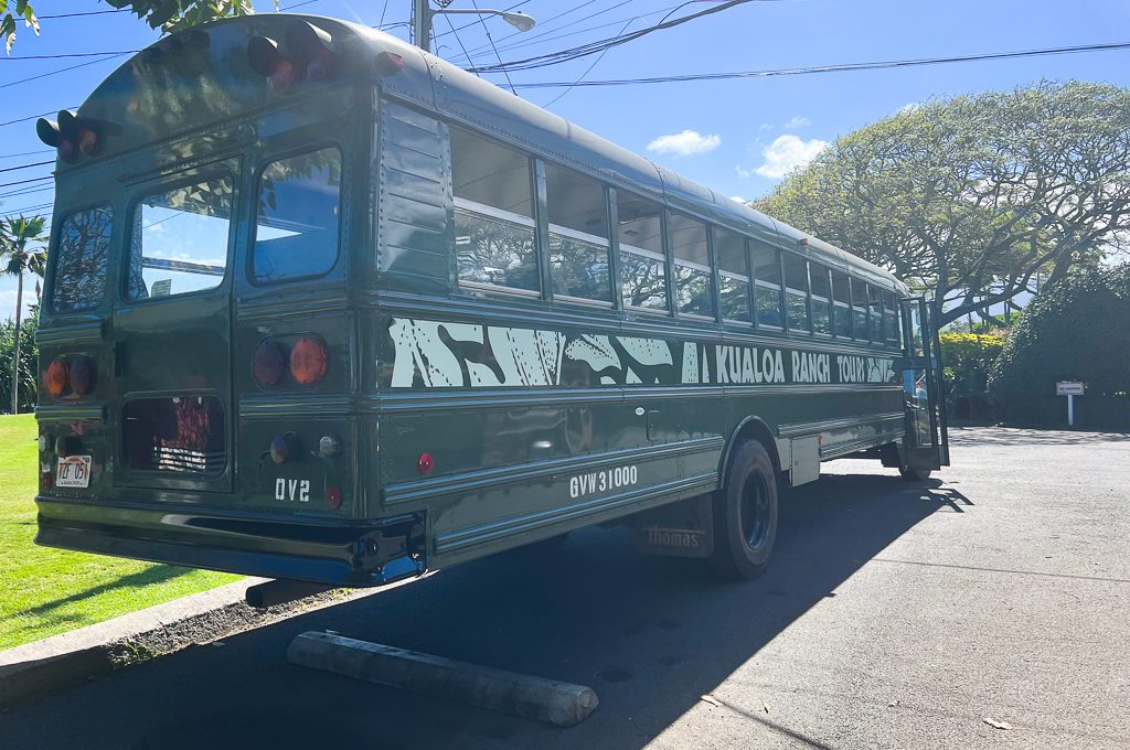 Kualoa Ranch tour bus