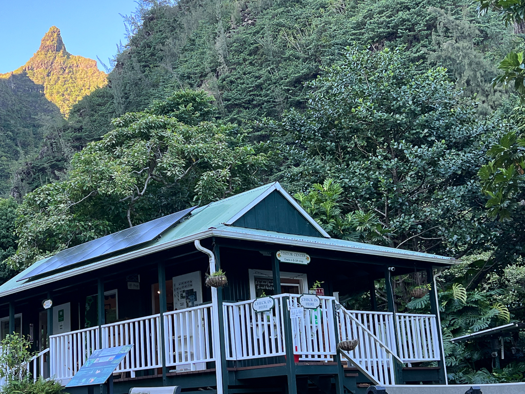 Limahuli Garden visitor center.