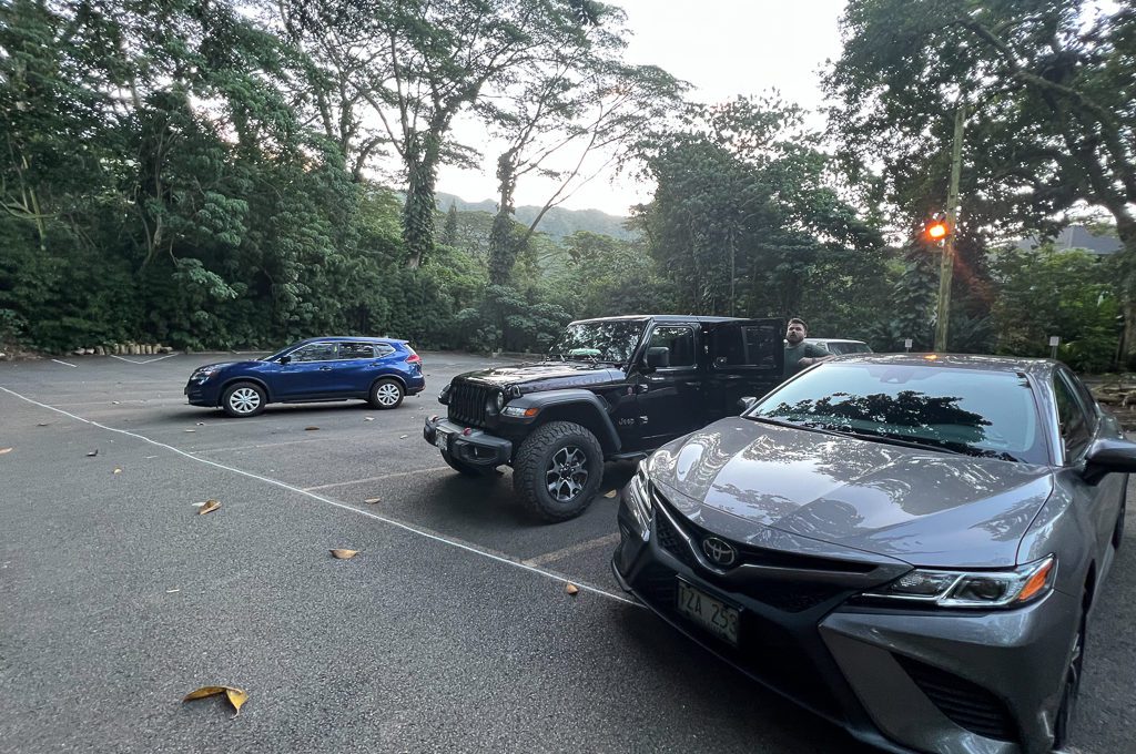 Manoa Falls parking lot