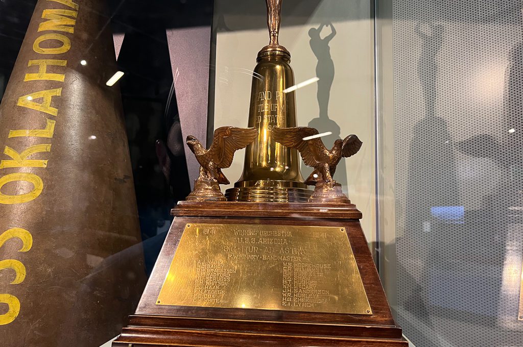 USS Arizona band trophy