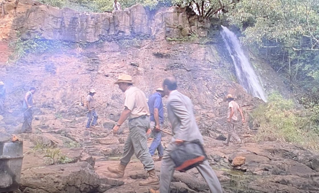 Hoopii Falls, Jurassic Park movie scene.