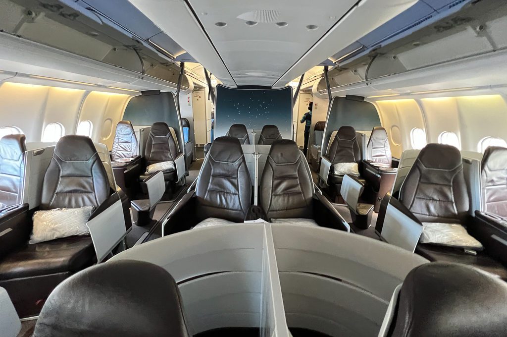 Hawaiian Airlines First Class cabin A330