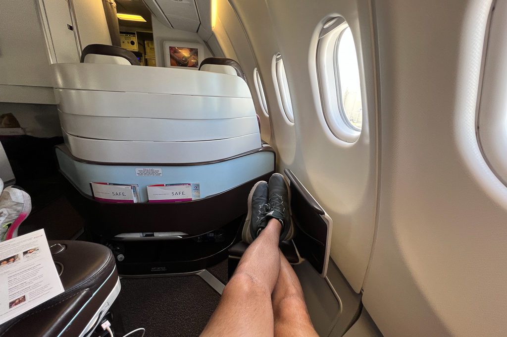 Hawaiian Airlines First Class A330 seat leg room