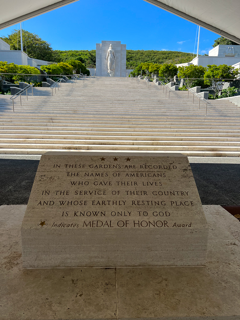 Punchbowl National Memorial Cemetery of the Pacific Honolulu Memorial 
