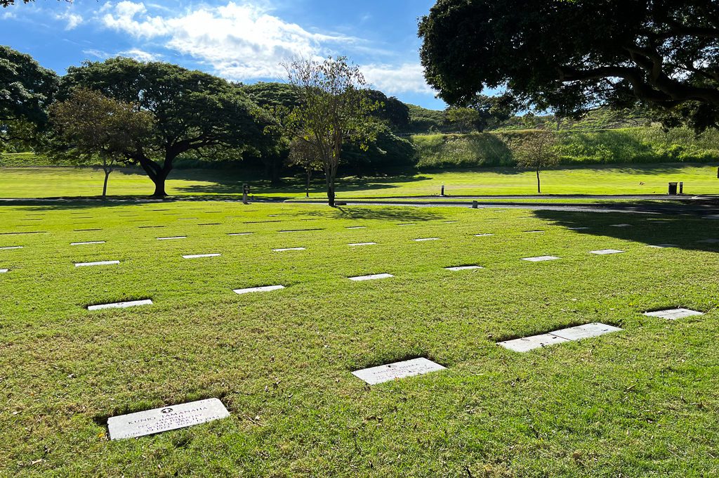 Punchbowl National Memorial Cemetery of the Pacific graves