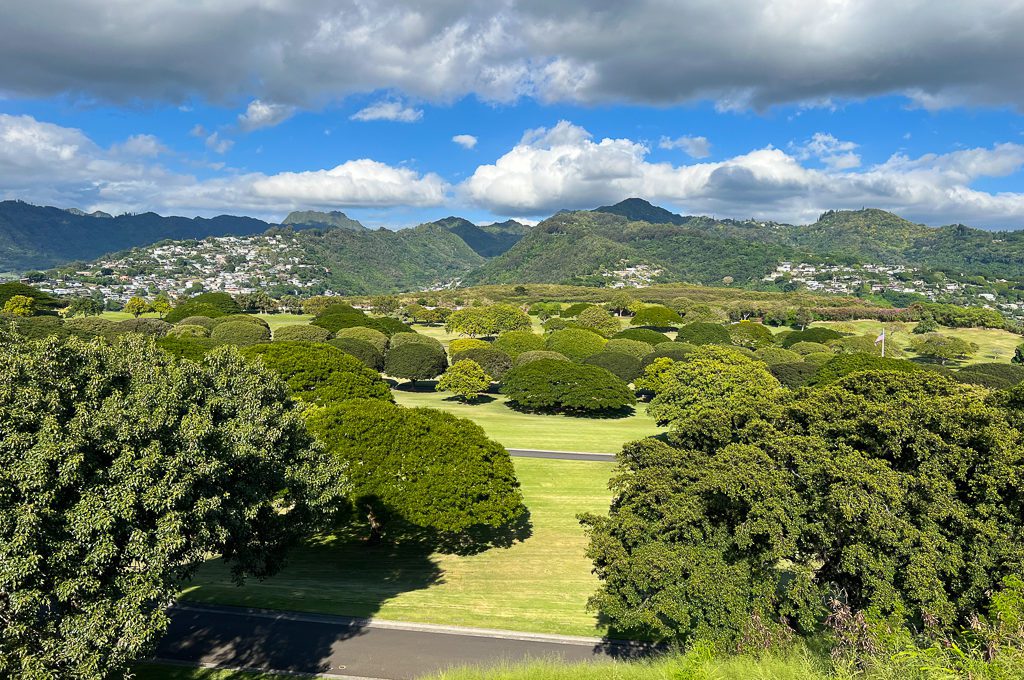 Punchbowl National Memorial Cemetery of the Pacific Scenic Lookout