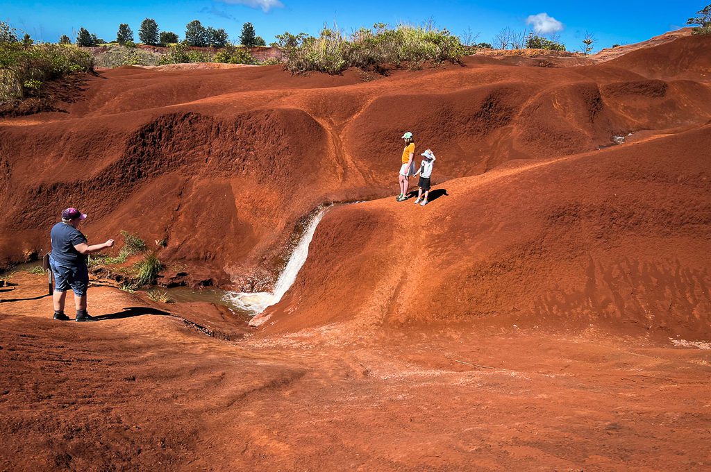 Red Dirt Falls in Kauai, Hawaii