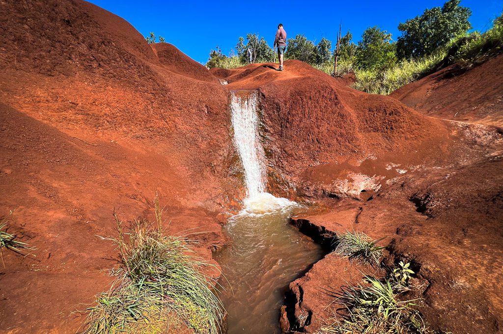 Red Dirt Falls in Kauai, Hawaii