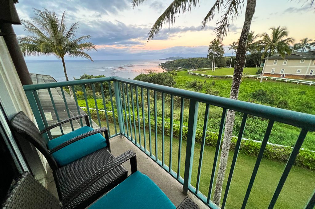 Westin Princeville Ocean Resort Villas balcony view