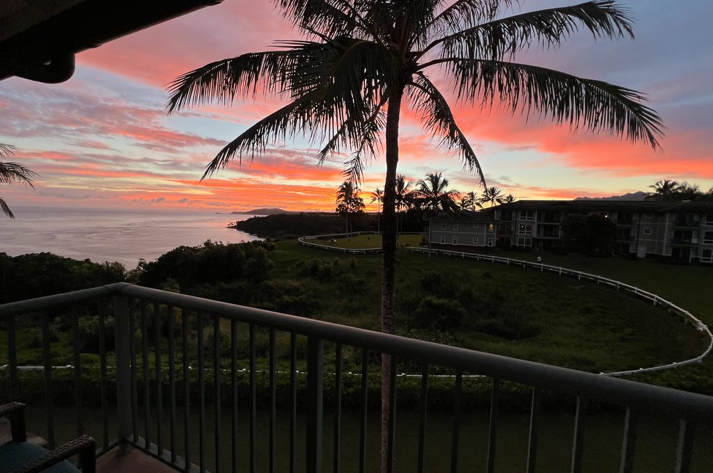 Westin Princeville Ocean Resort Villas balcony view