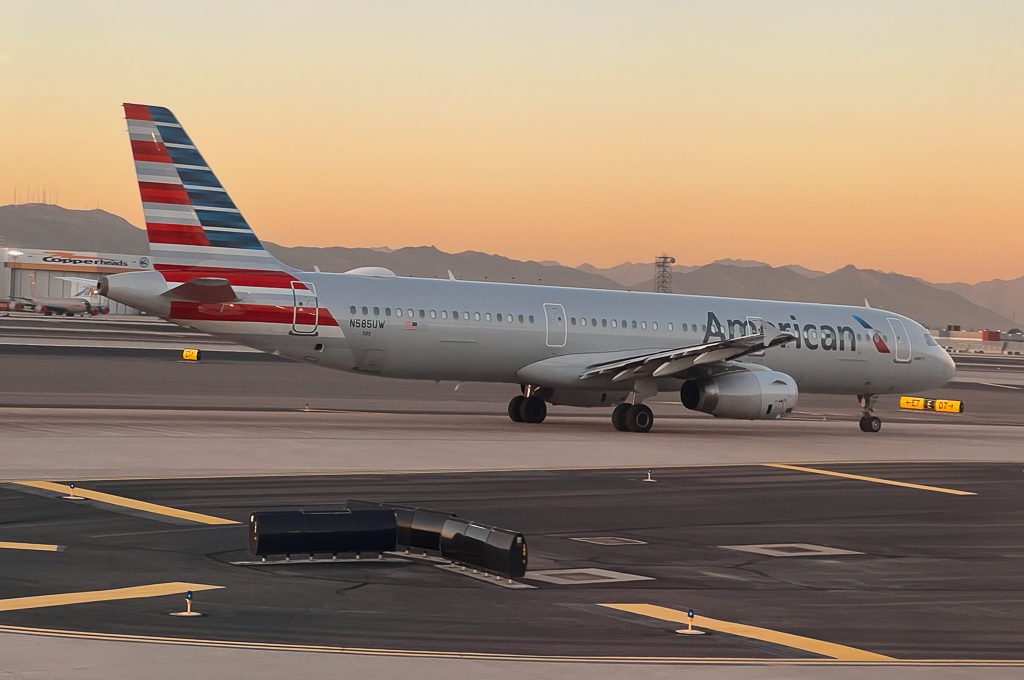 American Airlines plane on the tarmac
