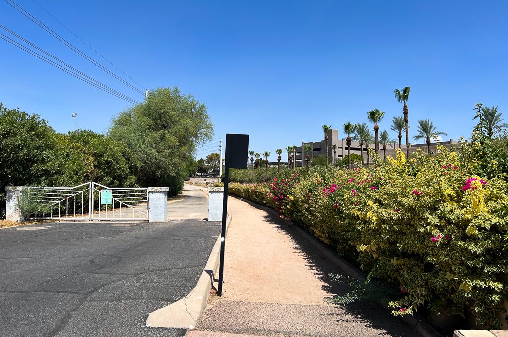 Arizona Biltmore path along canal