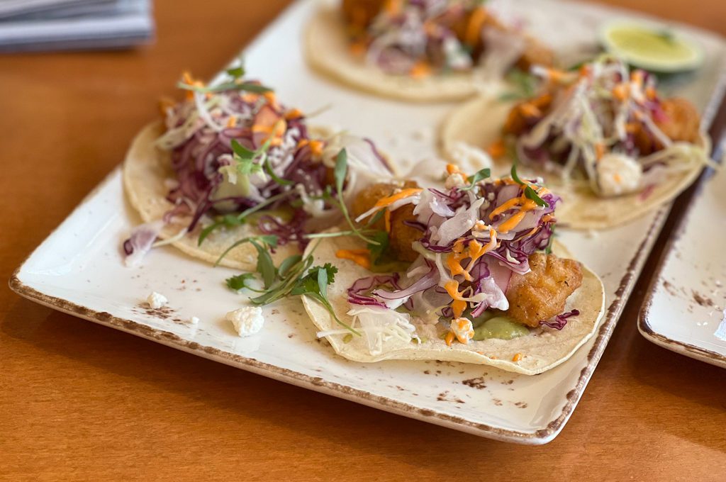 Ensenada Fish Tacos at Arizona Biltmore McArthurs restaurant and bar.