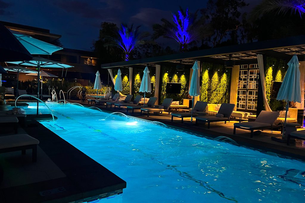 Arizona Biltmore Saguaro Pool  night