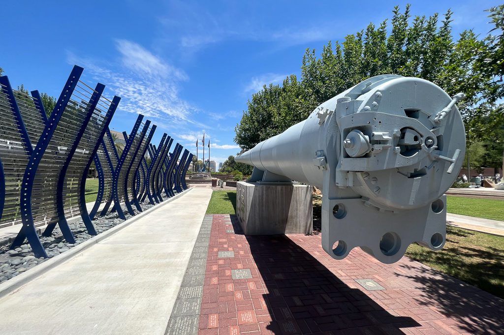 Bolin Memorial Park gun barrel USS Arizona