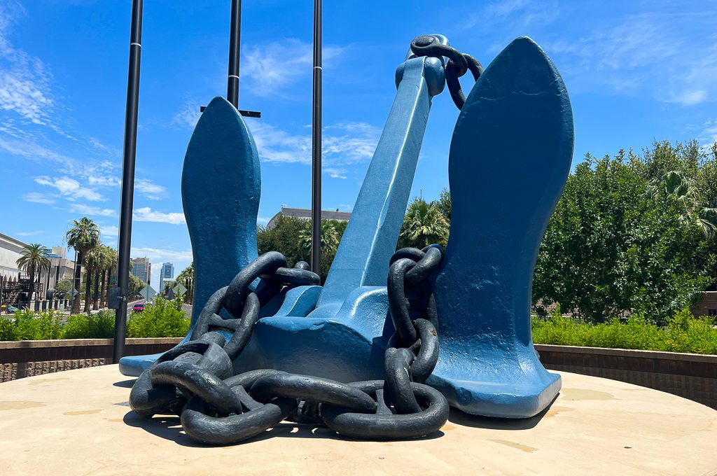 Bolin Memorial Park USS Arizona anchor