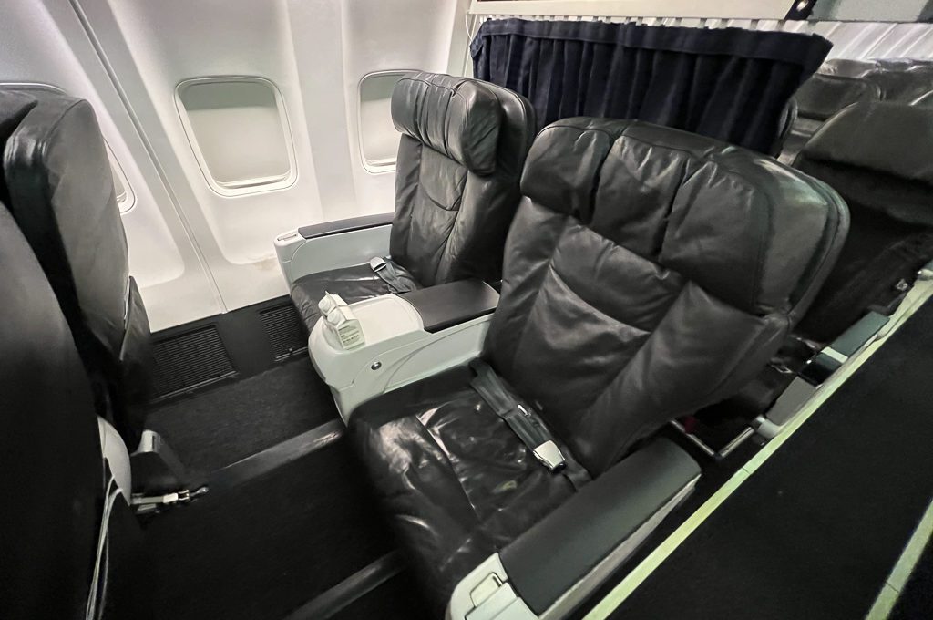 Alaska Airlines first class seat