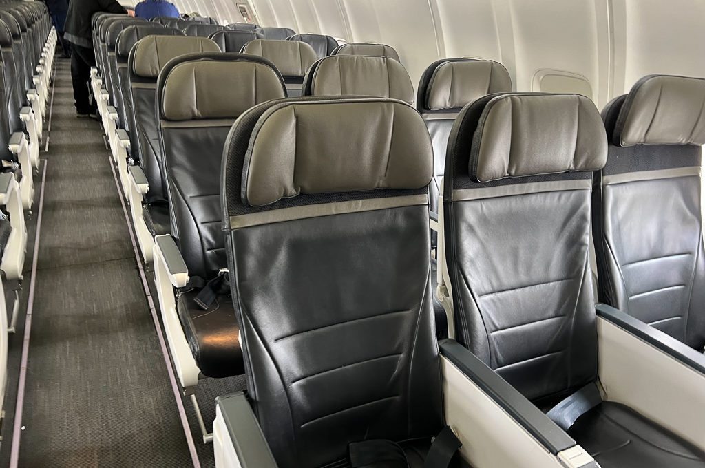 Alaska Airlines Premium Class seats