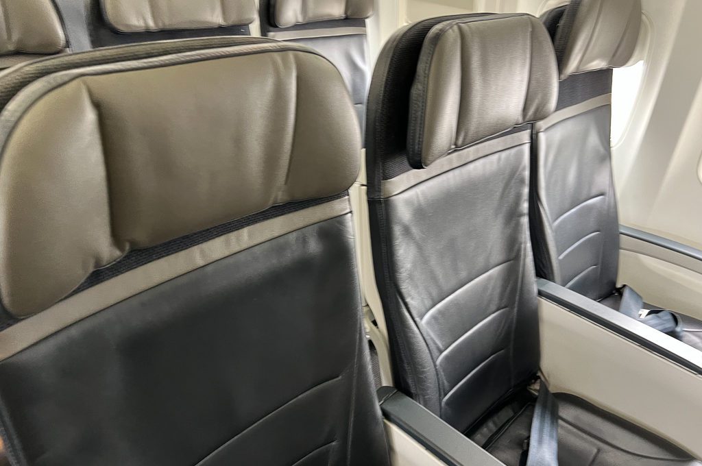 Alaska Airlines Premium Class seats