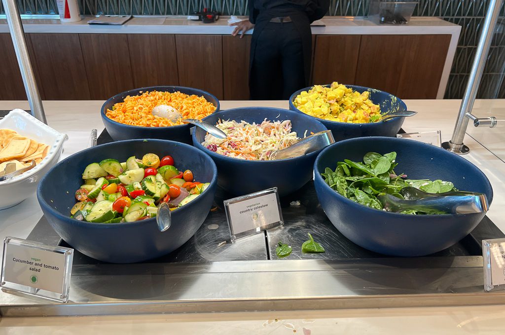 Delta Sky Club LAX salad station