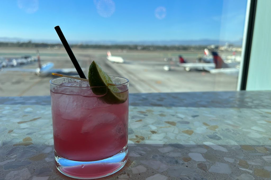 Delta Sky Club LAX flower district margarita