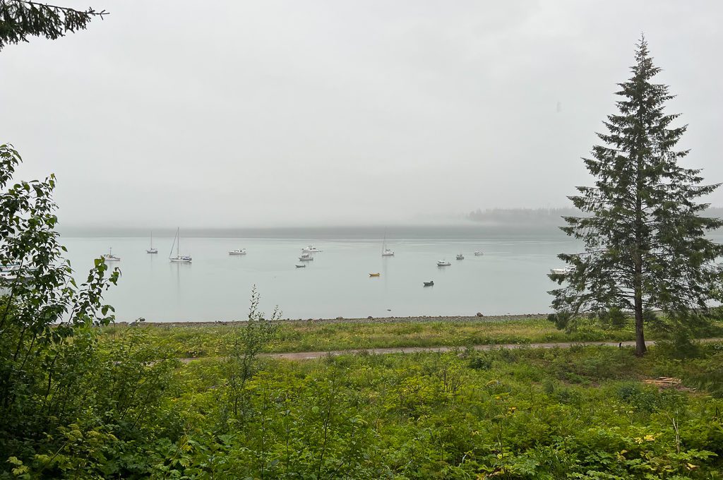 Glacier Bay Lodge deck view