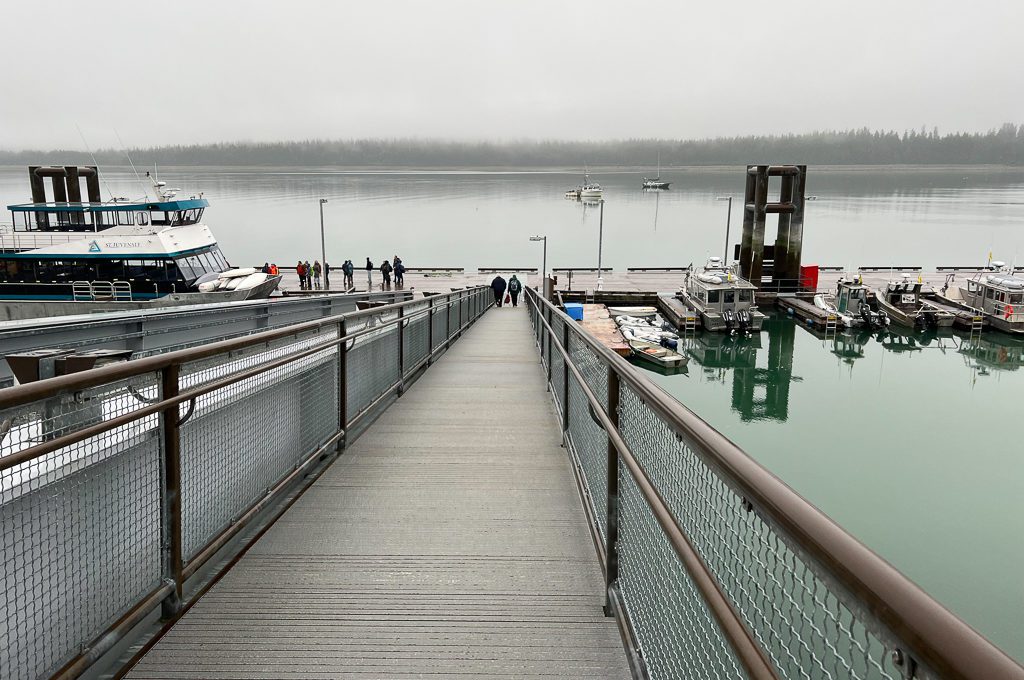 Glacier Bay National Park boat tour dock
