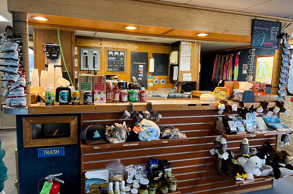 Glacier Bay National Park boat concession stand