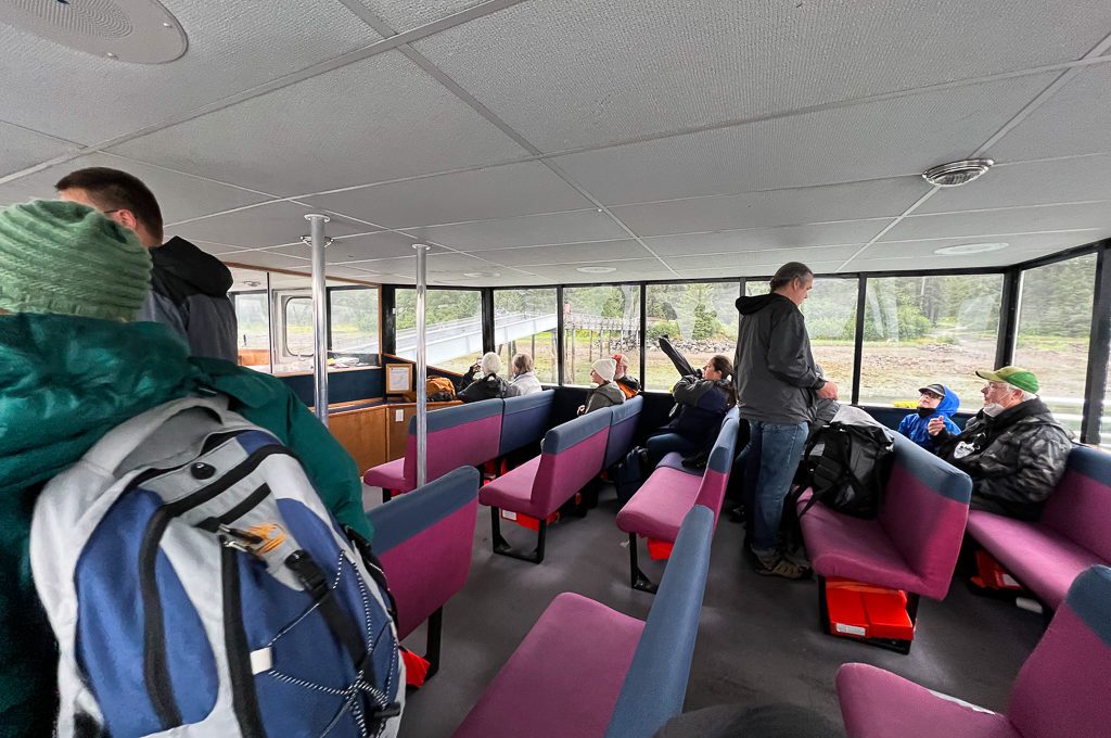 Glacier Bay National Park boat second deck seats