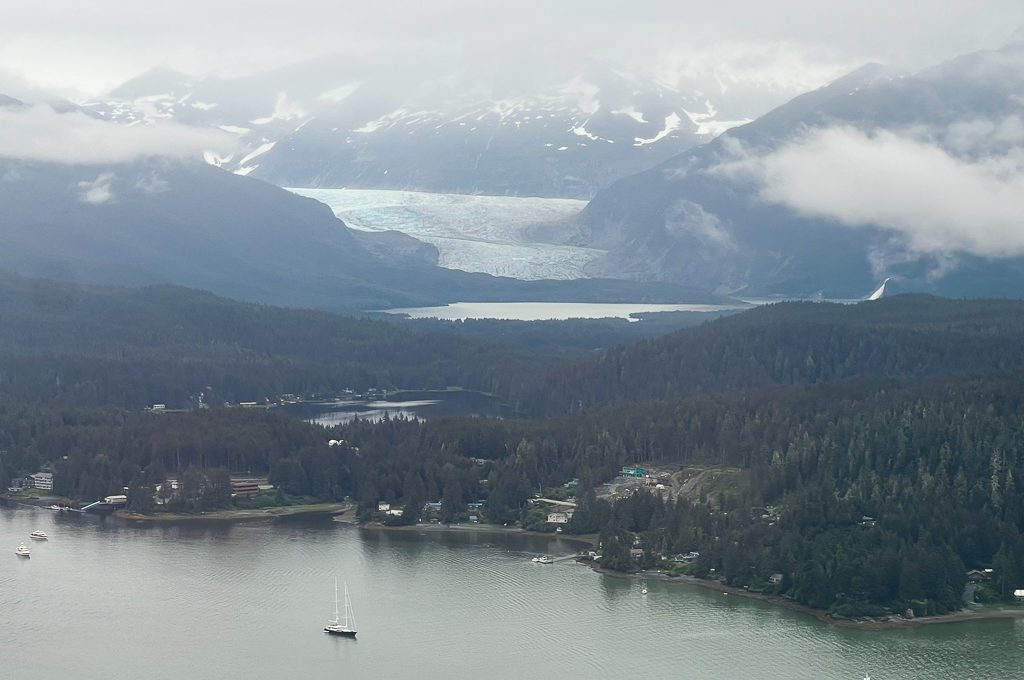 Mendenhall Glacier View from plane