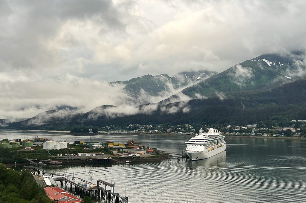 Mount Roberts Tramway view cruise ships