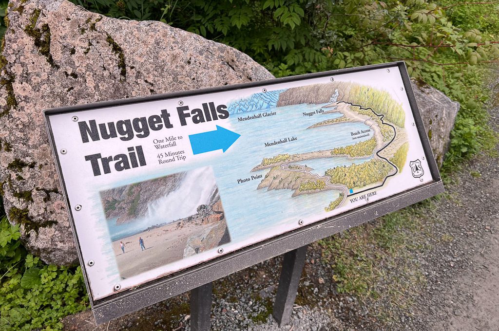 Nugget Falls trail
